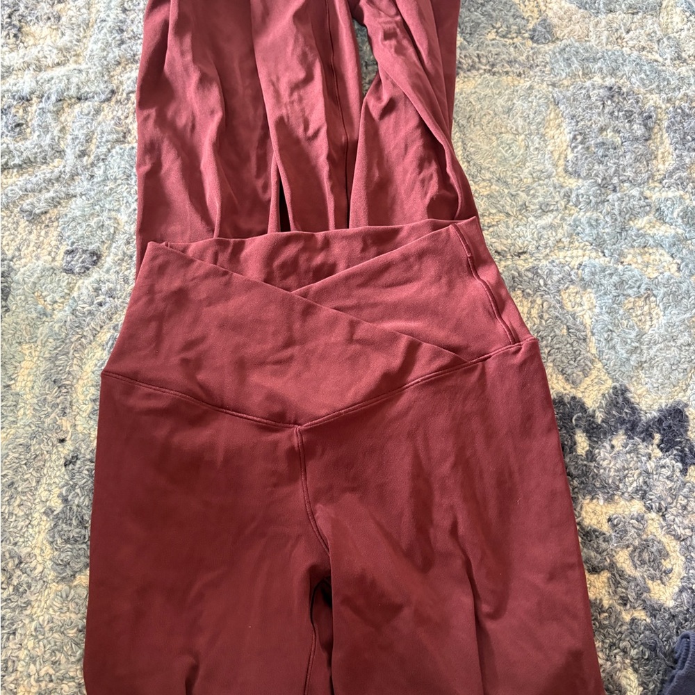 Aerie crossover flare leggings